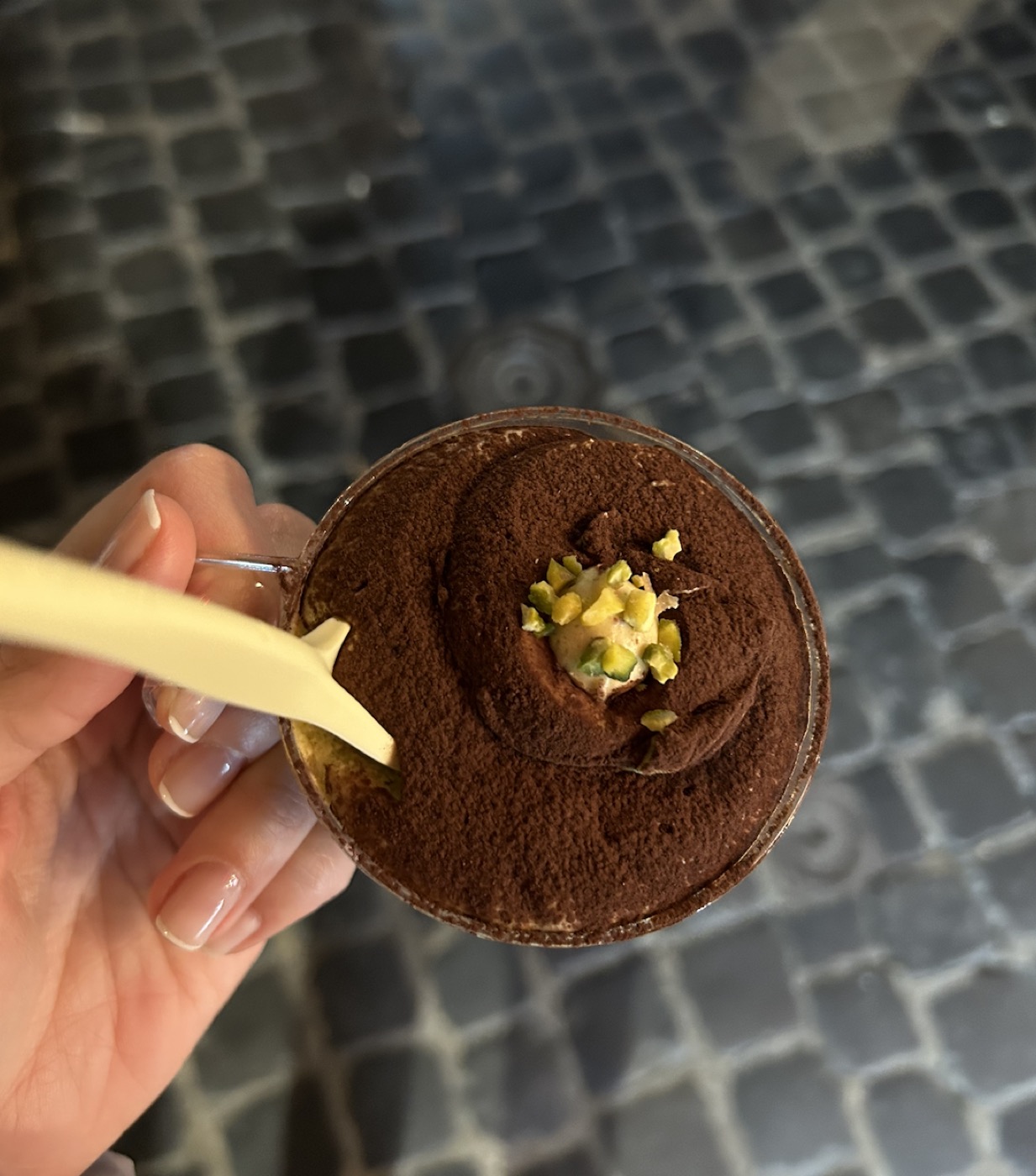 Tiramisu from Two Sizes in Rome